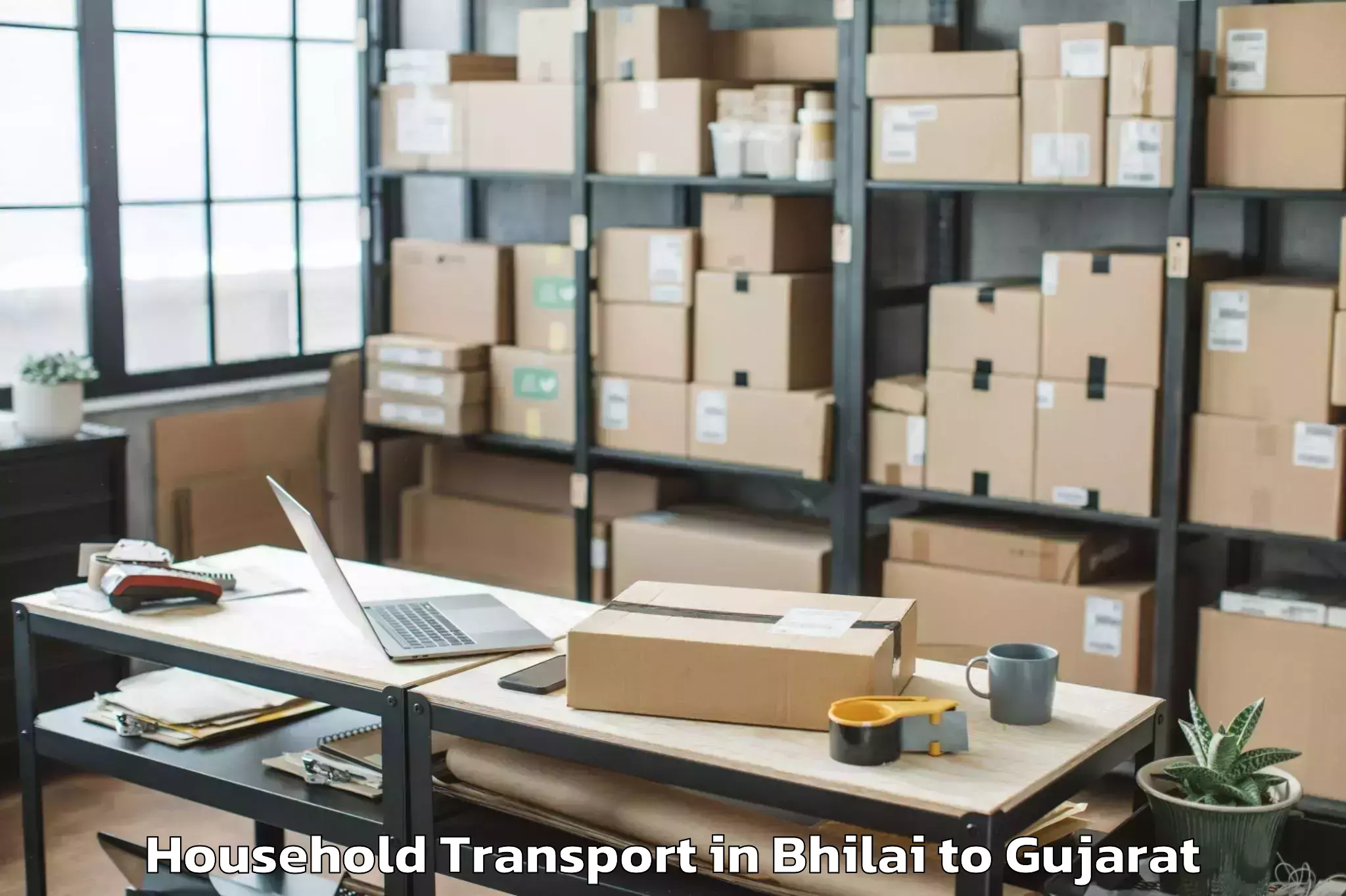 Comprehensive Bhilai to Modasa Household Transport